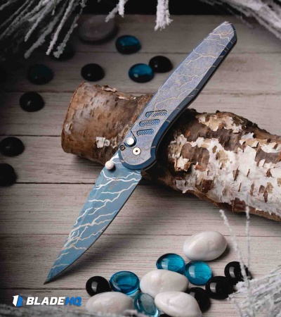 Pro-Tech Avalon MagnaCut Button Lock Knife Icefall (4.25" Ice Cerekote)